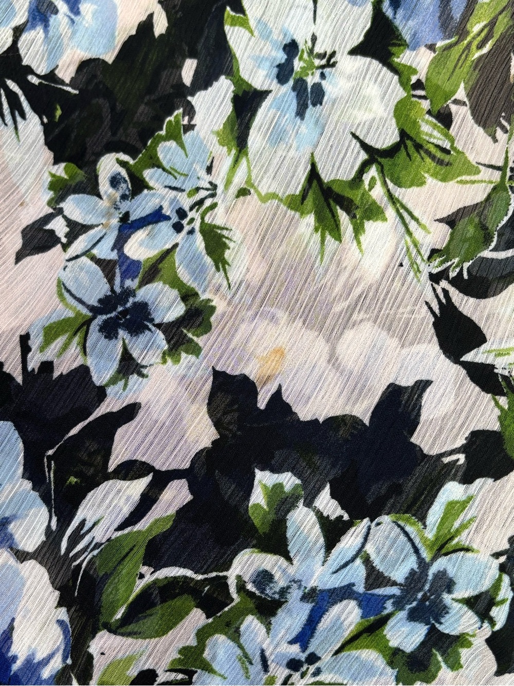 Tommy Hilfiger Women’s Size 14 Floral Print Hi-Lo Ruffle Midi Dress *Some Stains - Picture 12 of 16